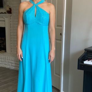 Maxi blue dress